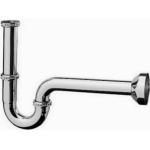 Hansgrohe Sifon 1.1/4inch met rozet inclusief muurbuis Messing Chroom 53010000