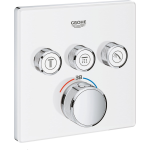 Grohe SmartControl afbouwdeel voor inbouwkraan thermostatisch met omstel v. 3 functies vierkant 29157ls0 - Blanco