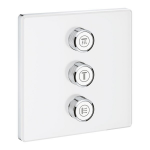 Grohe SmartControl afbouwdeel voor inbouwkraan volume (stopkraan) v. 3 functies vierkant 29158ls0 - Blanco