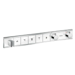 Hansgrohe RainSelect afbouwdeel voor inbouw douchekraan thermostatisch voor 5 functies 66.9x90cm wit/chroom 15358400