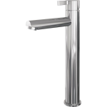 Brauer Chrome Edition wastafelmengkraan verhoogd met type HD1 greep opbouw ColdStart gepolijst chroom 5500.06CS-HD1