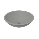 Wiesbaden Valerie opzetwastafel Solid Surface 43 cm betonlook 36.4063 - Grijs