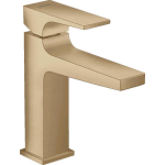 Hansgrohe Metropol 1-gats wastafelkraan 110 met push open waste met voorsprong vaste uitloop 13.5cm brushed bronze 32507140