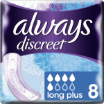 Always Discreet Maandverband Long Plus (Voor Urineverlies) - 8 stuks