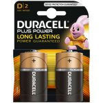 Duracell Baterijen - Plus Power D 2 Stuks - Zwart