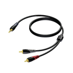 Procab CLA711 3,5mm male - 2x RCA 1,5mtr.