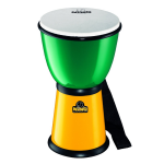 Nino Percussion NINO18G/Y kunststof djembe groen met geel