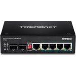 TrendNet TI-PG62 netwerk-switch Unmanaged Gigabit Ethernet (10/100/1000) Power over Ethernet (PoE) - Zwart