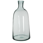 Mica Decorations Fles Vazen Florine 26 X 58 Cm Transparant Gerecycled Glas - Home Deco Vazen - Woonaccessoires