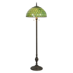 Clayre & Eef Vloerlamp Tiffany Ø 51*165 Cm E27/max 3*60w - Groen