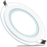 BES LED Led Downlight Slim - Inbouw Rond 6w - Helder/koud 6400k - Mat Glas - Ø96mm - Wit