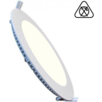 BES LED Led Downlight Slim Pro - Aigi - Inbouw Rond 18w - Natuurlijk 4000k - Mat - Ø220mm - Wit