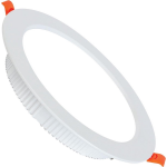 BES LED Led Downlight - Alexy - Inbouw Rond 12w - Helder/koud 6400k - Mat Aluminium - Ø120mm - Wit