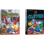 999Games Spellenbundel - Kaartspel - Dobbelspel - 2 Stuks - Saboteur: Het Duel & Clever