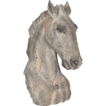 Clayre & Eef Decoratie Paard 27*17*39 Cm Kunststof Paard 6pr2651 - Grijs