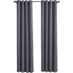 Larson Blackout Verduisterend Gordijn - - Ringen -Dark Grey- 300x250 Cm - Grijs