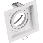 BES LED Spot Armatuur Gu10 - Trion Kenan - Inbouw Vierkant - 1-lichts - Mat - Aluminium - Verdiept - Kantelbaar - Ø90 - Wit