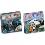 Days of Wonder Ticket To Ride Spellenbundel - 2 Stuks - Uitbreidingen - Uk + Pennsylvania & Japan + Italië