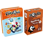 Identity Games Educatieve Spellenbundel - Squla Kaartspel - 2 Stuks - Flitsquiz Groep 4 5 & Spelling (Groep 3&4)