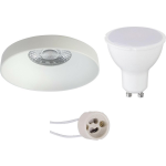 BES LED Led Spot Set - Aigi - Pragmi Vrito Pro - Gu10 Fitting - Inbouw Rond - Mat - 8w - Warm 3000k - Ø82mm - Wit