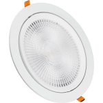 BES LED Led Spot - Inbouwspot - Viron Coba - 20w - Natuurlijk 4000k - Rond - Mat - Aluminium - Wit