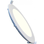 BES LED Led Downlight Slim - Inbouw Rond 12w - Natuurlijk 4200k - Mat Aluminium - Ø170mm - Wit