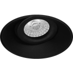 BES LED Spot Armatuur Gu10 - Pragmi Nivas Pro - Inbouw Rond - Mat - Aluminium - Trimless - Kantelbaar - Ø150mm - Zwart