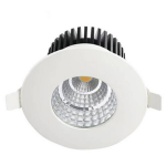 BES LED Led Spot - Inbouwspot - Rond 6w - Waterdicht Ip65 - Natuurlijk 4200k - Mat Aluminium - Ø90mm - Wit
