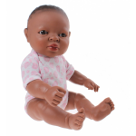Berjuan Babypop Newborn Afrikaans 30 Cm Meisje - Bruin