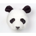Bibib Pluche Pandabeer Dierenhoofd Knuffel 30 Cm - Panda Berenkop - Kinderkamer Muurdecoratie