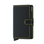 Secrid Mini Wallet Portemonnee Matte Black/ Yellow