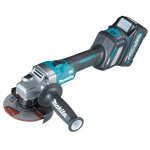 Makita GA026GM201 | 40 V Max | Haakse slijper | 125 mm | 4,0 Ah | accu (2 st) | lader | Mbox