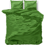 Sleeptime Satijn Geweven Uni - 2-persoons (200 x 220 cm + 2 kussenslopen) Dekbedovertrek - Groen