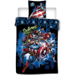 Marvel Avengers Dekbedovertrek polyester 140x200 cm - Blauw