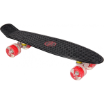 Amigo skateboard met ledverlichting 55,5 cm/ - Zwart