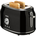 Bourgini Retro Toaster Black - Zwart
