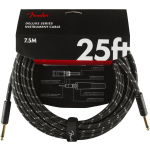 Fender Deluxe Cables instrumentkabel 7.5m zwart tweed recht