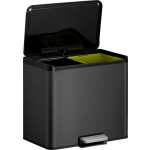 Eko Essential Recycler Pedaalemmer Afvalscheider - 2 X 15l - - Zwart