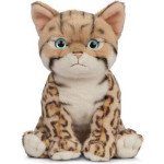 Pluche Bengaalse Kat/poes Knuffel 16 Cm - Katten/poezen Artikelen - Huisdieren Knuffels - Speelgoed Voor Kinderen