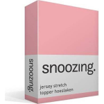 Snoozing Stretch - Topper - Hoeslaken - 90/100x200/220/210 - - Roze