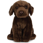 Pluchee Labrador Hond Knuffel 25 Cm - Honden Huisdieren Knuffels - Speelgoed Voor Kinderen - Bruin