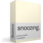 Snoozing Jersey Stretch - Hoeslaken - 160/180x200/220/210 - Ivoor - Wit