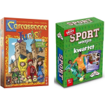 999Games Spellenbundel - Bordspel - 2 Stuks - Carcassonne Junior & Kwartet Sport Weetjes