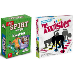 Hasbro Spellenbundel - Bordspel - 2 Stuks - Kwartet Sport Weetjes & Twister