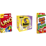 Hasbro Spellenbundel - Bordspellen - 3 Stuks - Uno & Dobble Classic & Skip-bo