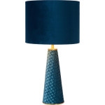 Lucide Velvet Tafellamp E27/40w H47cm - Blauw