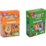 Identity Games Spellenbundel - Kwartet - 2 Stuks - Wildlife Kwartet & Kwartet Sport Weetjes