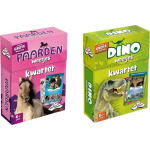 Identity Games Spellenbundel - Kwartet - 2 Stuks - Paarden Kwartet & Dino Kwartet