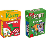 Identity Games Spellenbundel - Kwartet - 2 Stuks - Kikker Jr. Kwartet & Sport Weetjes Kwartet