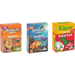 Identity Games Spellenbundel - Kwartet - 3 Stuks - Wildlife Kwartet & Sealife Kwartet & Kikker Jr. Kwartet